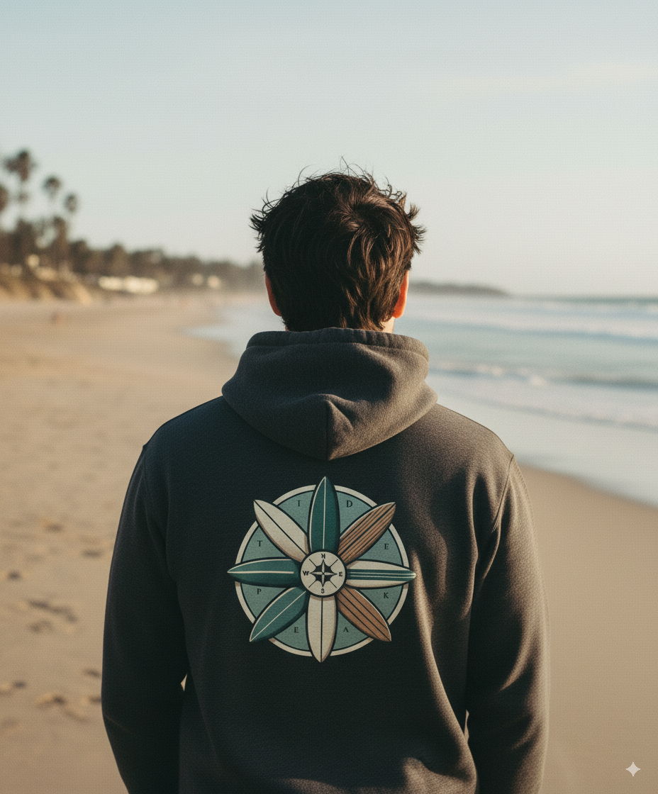 Compass Adult Organic Hoodie
